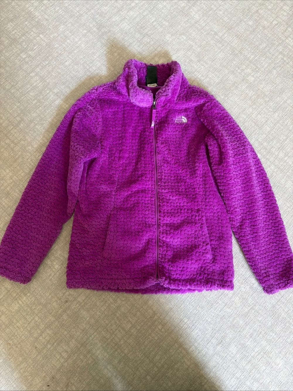The North Face laurel Girls Jacket Size Large (14/16) zip magic magenta Fleece